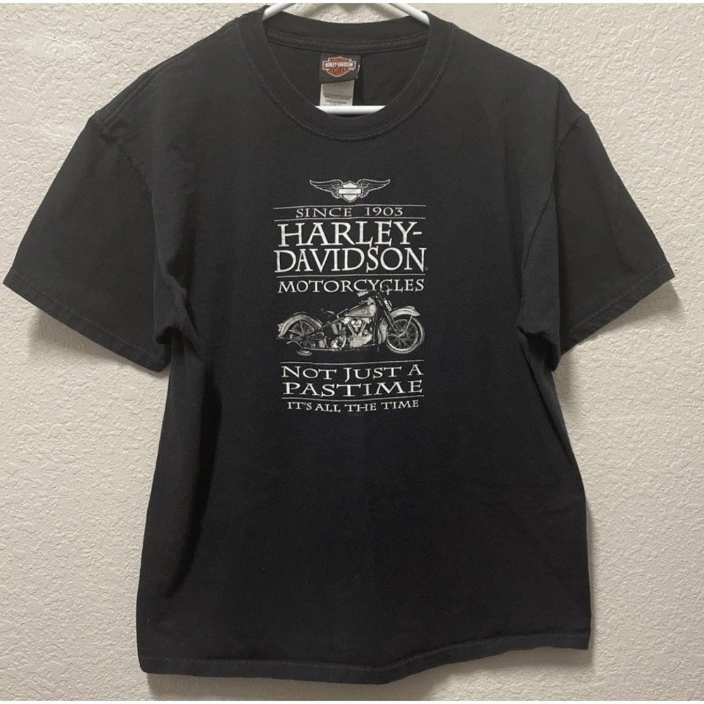 Harley Davidson Men's T-Shirt Size LG (Wausau, WI) "Not Just A Pastime"
